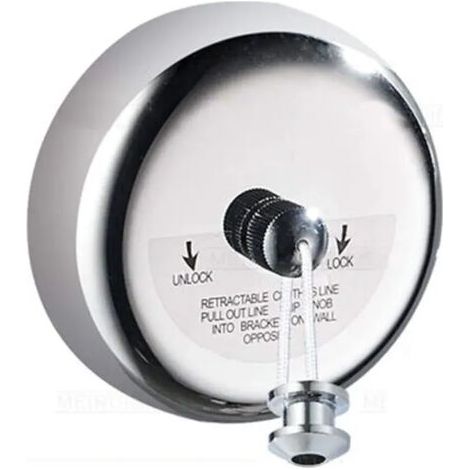QORVA-Linge rétractable pour Salle de Douche de Salle de Bain à Linge- 304 en Acier Inoxydable (1/5)