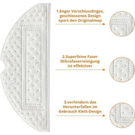 Tampons de rechange pour vadrouille à ventouse pour Roborock S7 / T7 / T7Plus Lingettes jetables VibraRise X 10 (1/4)