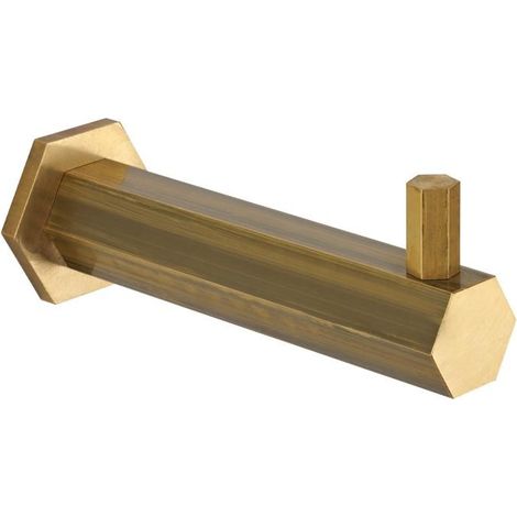 Porta rotolo carta igienica per wc modello esagonale in ottone naturale Mamoli Hexagonal 000006050007 Ottone naturale (1/4)