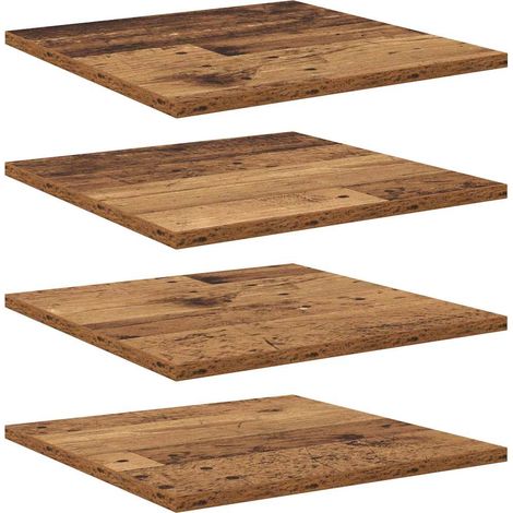 Maison Exclusive - Regalbrett 4 pcs Braun 40 x 40 x 1,5 cm Holzwe