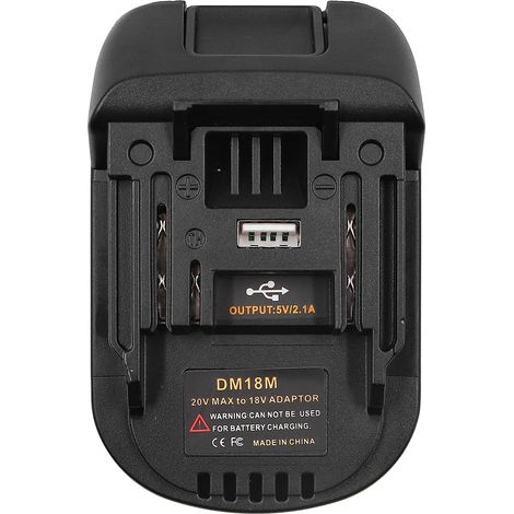 Adaptateur de batterie 18 V pour outils électriques Makita – Convertisseur 18 V/20 V ou Milwaukee M18 (1/5)