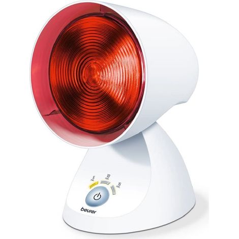 Beurer IL-35 Lampada a Raggi Infrarossi Terapia del Calore 150W timer digitale 3 livelli inclinazione regolabile colore Bianco (1/5)
