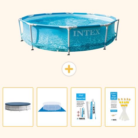 Intex Piscine Tubulaire Ronde - 305x76 cm - 5-pièces S22437 (1/5)