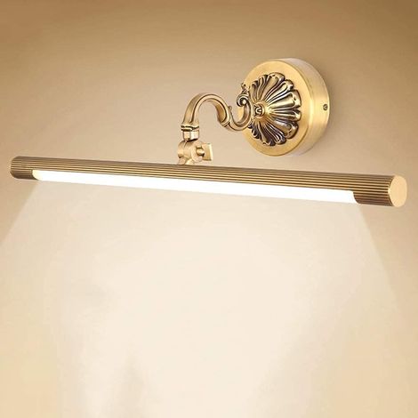 I Winkelverstellbarer LED Badezimmerspiegel aus Metall