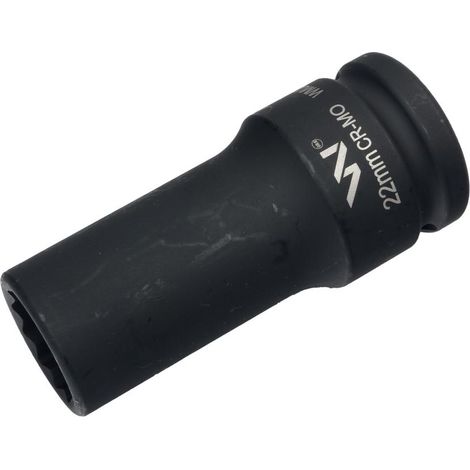 Vaso de impacto de 3/4" de doce puntas fabricado en acero CrMo de 22 mm de largo, modelo D90 Slim Waryński (1/3)