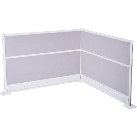VEVOR Cloisons de Bureau, 183 x 122 cm, Cloison de Separation de Poste de Travail PET, Lot de 2, avec Cache-prises, Panneau de Confidentialite Autoportants de Piece pour Bureau, Bibliotheque, Ecole (1/5)