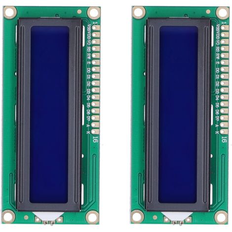 2 Pièces Module Microcontrôleur Afficheur LCD 1602 pour Robot Accessoires Test Développement DC5V (1/5)