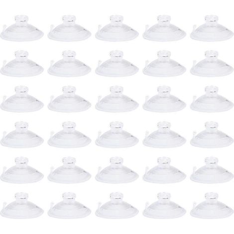 Lot de 30 ventouses puissantes, petites ventouses pour verre, ventouses pour table en verre, ventouses pour bols, ventouses pour ballons, format mini (1/2)