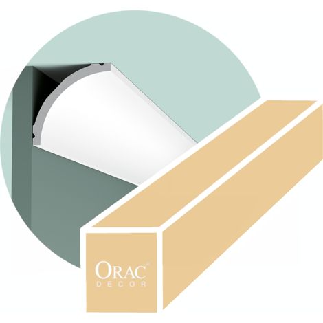 Cornisa hueca - Orac Decor - L200xP8xH8cm - Caja de 16 metros - C240