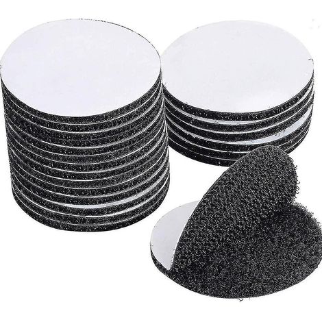 60 pièces de ruban Velcro auto-adhésif réutilisable ultra-résistant, ruban Velcro double face, ruban Velcro auto-adhésif extra-résistant (1/5)