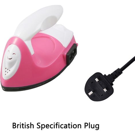 Mini fer à repasser électrique portable, idéal pour les voyages, repassage rapide, prise britannique. (1/5)