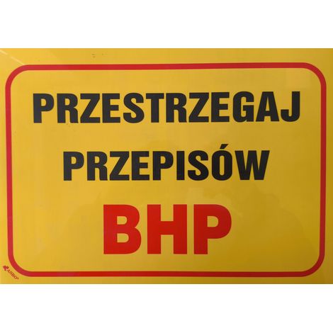 Baustellenschild: Beachten Sie die Gesundheits- und Sicherheitsvorschriften.