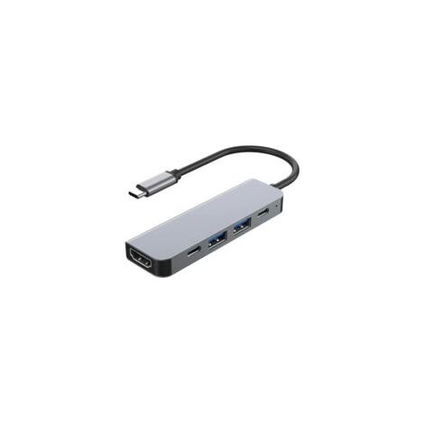 Hub USB C, USB Docking Station, Adaptateur USB C, 5 en 1 pour MacBook Pro Air M1/M2, 4K HDMI, USB 3.0, USB-C, 100W PD, pour Apple pour iPad Dell Samsung Switch Surface et Autres appareils Type-C