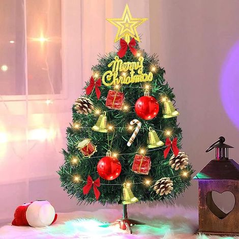 Mini Sapin de Noël 30cm 15pcs, Sapin de Noël Artificiel (1/5)