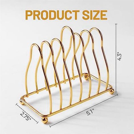 Sous-Verres Acrylique - 12 Pièces Dorés - Protection Table Bar - Antidérapant Isolant Thermique - Support Inclus (1/5)