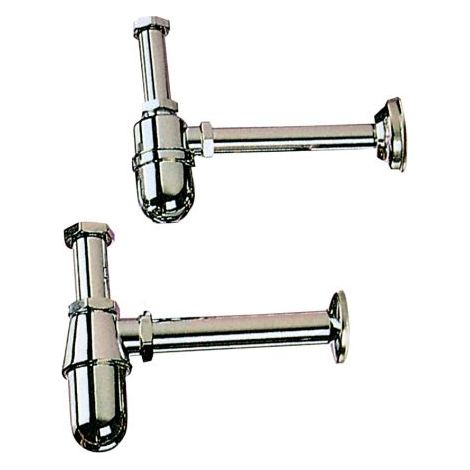 SIFONE A BOTTIGLIA OTTONE CROMATO D 1.1/4