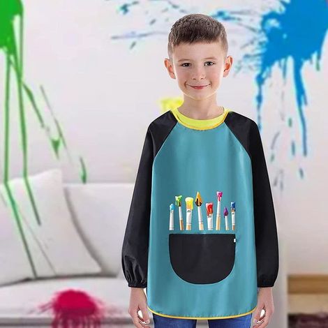 Kinder-Malschürzen, Malschürzen, wiederverwendbare, wasserdichte Malschürzen, Schürze (klein) (1/4)