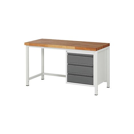 Banco de trabajo  bastidor modular  3 cajones  anchura de