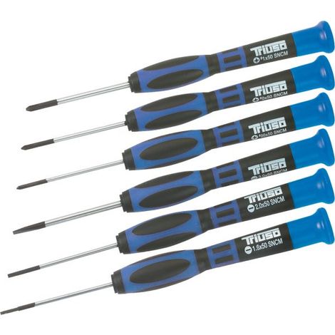 TRIUSO SET CACCIAVITI DI PRECISIONE PERMECCANICA 6 PZ