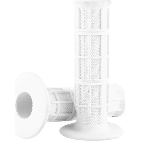 1 paire de poignées universelles en silicone pour guidon de moto, 22/25 mm, 7/8", blanches (1/5)