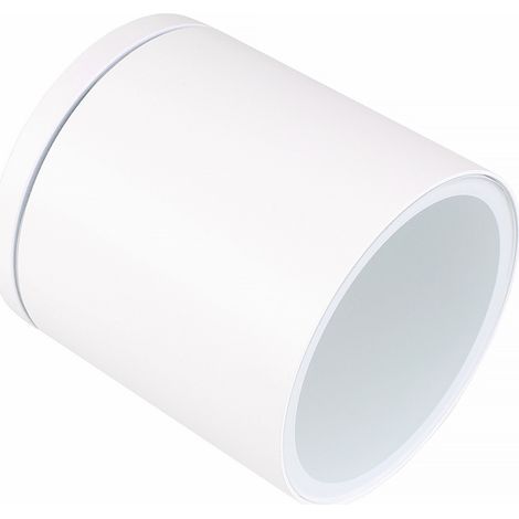 FARETTO PLAFONIERA DA SOFFITTO PER ESTERNO CILINDRICO IN ALLUMINIO BIANCO CON ATTACCO GU10 - DESIGN ED EFFICIENZA (1/5)