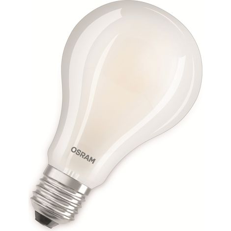 OSRAM LED Star Classic A200, ampoule LED à filament mat en forme d'ampoule, culot B22d, blanc froid (4000K), 3452 lumens, en remplacement des ampoules classiques 200W, pack de 1 (1/2)