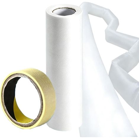 Sac de Guidage d'Air pour Climatiseur Flexible Ajustable Étanche 25 m Sac pour tuyau de soufflerie climatisation pour Maison Bureau Hôtel Salle de Classe Petit Commerce Atelier