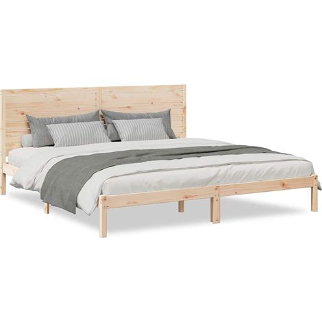 Maison Exclusive - Giroletto Extra Lungo senza Materasso 200x220 cm Legno Massello