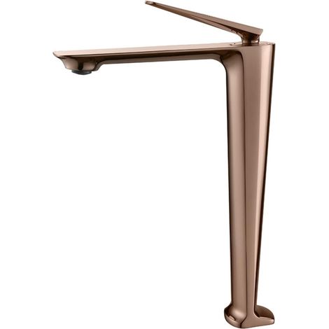 Robinet de Salle de Bain de bassins brossé en Or Robinet de Salle de Bain Rose Chaude et Froide Rose Robinet Robinet Robinet Robinet Robinet Mural Noir mélangeur Noir(Rose Gold T) (1/5)