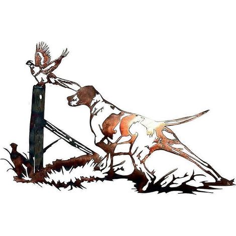 Décoration murale en métal 3D, sculpture murale représentant une épaule, créée par un artiste, ornée de motifs de chasse au canard colvert et de pêche à la truite – un cadeau idéal - JBMEDIA (1/4)