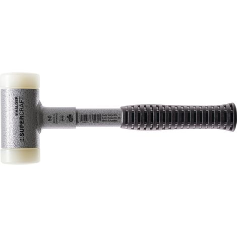 Schonhammer SUPERCRAFT L.310mm testa Ø50mm senza ritorno duro nylon bianco