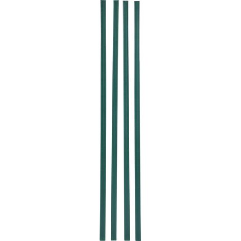 Lame de clôture à verrouillage inférieur, double paroi verticale pour grillage, HDPE haute densité, idéale pour clôture de 1,2 m, jardin, ferme, terrain de sport (Vert) (1/5)