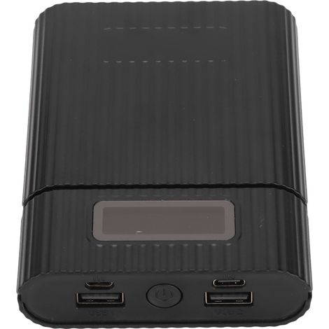 Boîtier de Batterie M09B 4x18650 avec Charge Type C, Power Bank Portable DIY Noir (1/5)