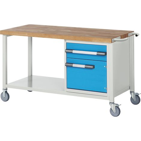 eurokraft pro, Établi mobile série 8000, sur piétement, 1 (1/2)