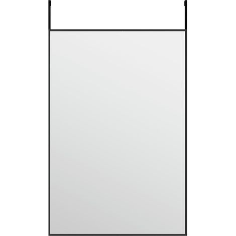 Miroir de porte Luxueux, Miroir chambre, Noir 40x60 cm Verre et aluminium OIB2936E (1/4)