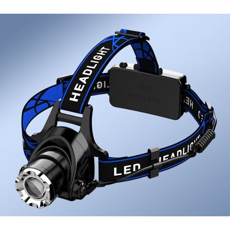 Leistungsstarke, wiederaufladbare LED-Stirnlampe mit verstellbarem Licht und 3 Leuchtmodi