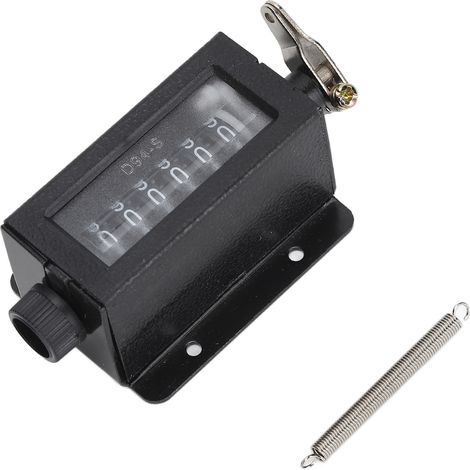 Compteur mécanique à 6 chiffres à traction manuelle avec ressort pour presse à poinçonner D94‑S (1/5)