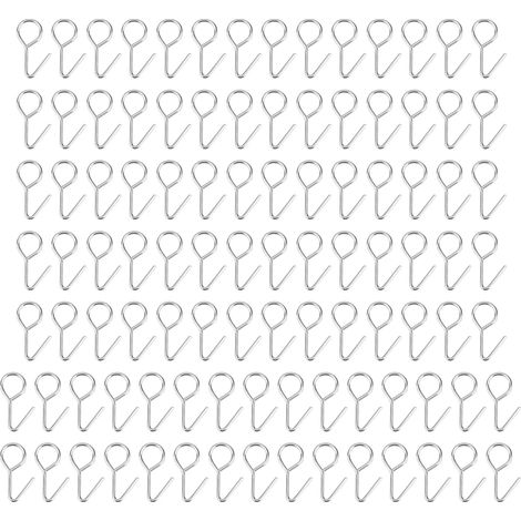 100Pcs Hook Zinc Material Hanging Buckles Cushion Wall Decoration Multifunctional Ring Parts