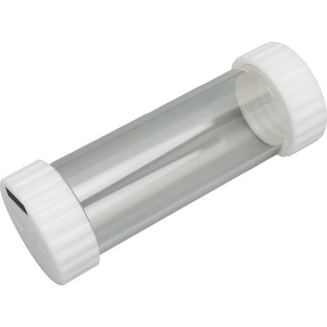 Transparenter, zylindrischer Flüssigkeitskühlbehälter, 60 mm Außendurchmesser, Schnellkühlung, G1/4-Gewinde, PMMA/POM, 350 ml Fassungsvermögen, 18,7 cm / 7,36 Zoll (1/5)