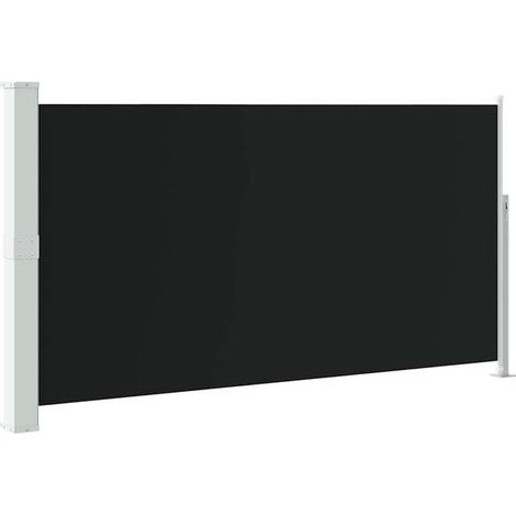 Store latéral rétractable pour terrasse 170 x 300 cm noir (1/5)