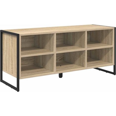 Meuble à chaussures Sonoma, 100 x 35 x 44 cm, en bois composite. (1/5)