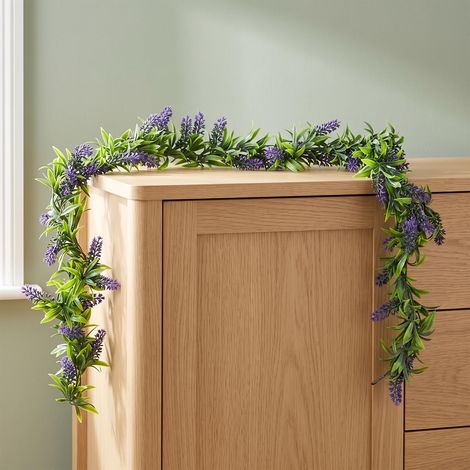 140cm Artificial Lavender Greenery Garland Hanging Decoration (1/5)