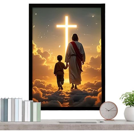 Mural Jsus Dcoration Spirituelle Maison clairage DAmbiance (1/5)