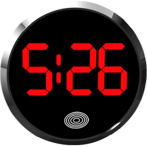 Mini-Digitaluhr, kleine wasserdichte Digitaluhr, Zeitanzeige für den Außenbereich, selbstklebendes Autozubehör (1/5)