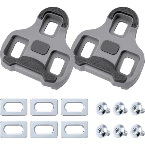 Look Keo Grip Bike Cleats - Autobloquants pour Pédales à Clic, Vélo de Route, Antidérapant 4,5° (Lot de 2) (1/5)