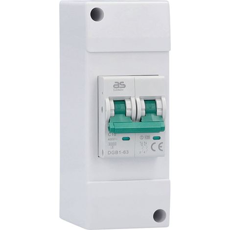 LS-Sicherungsautomat C10A 2-polig 230V 10A 131x50x80 mm (1/2)