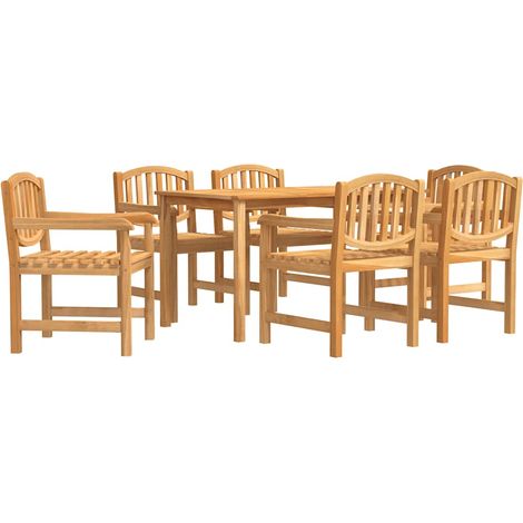 Maison Exclusive - Set da Pranzo da Giardino 7 pz in Legno Massello di Teak (1/5)