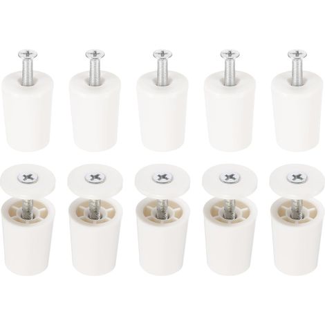 10 - Butée Volet Roulant - Bouchon D&39Arrêt - En Plastique Abs Résistant Aux Intempéries - Pour Lames De 28mm - Idéal Pour Réparation De Store - Blanc - 28x23x19mm