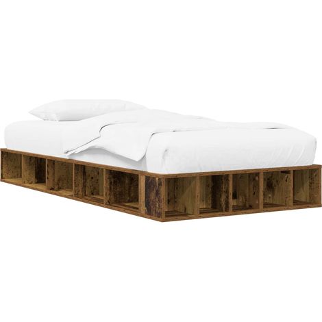 Maison Exclusive - Telaio del letto con storage Legno antico 80 x 200 cm (1/5)