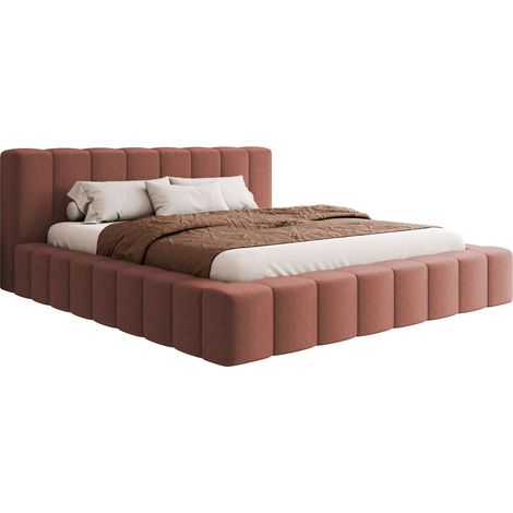Lit Hesperia 125, Kronos 29, Double, 200x200, Tissu, Disponible, 236x239x82cm (1/5)